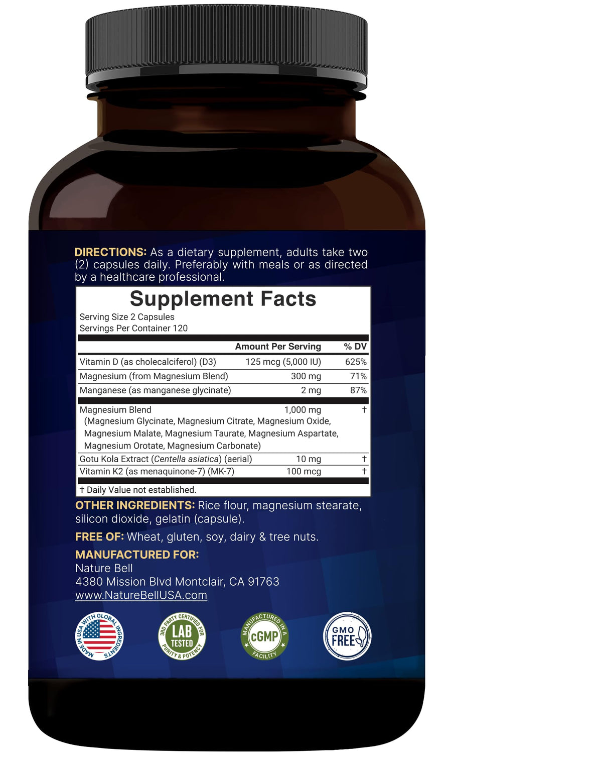 NatureBell 12-in-1 Magnesium Complex 1000mg, 4-Months Supply – Magnesium Glycinate, Citrate, Taurate, Malate, & More – High Absorption Formula for Men & Women – Chelated & Purified – 240 Capsules NatureBell buy supplements Au