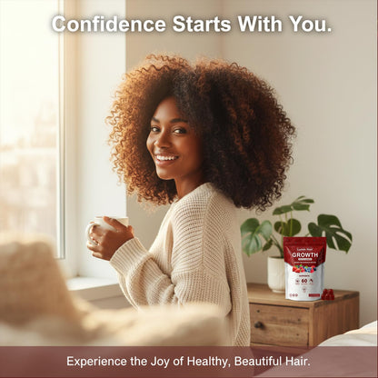 Lumin Hair Growth Gummies for Black Women, 60 Vegan Gummies, Daily Hair Nourishment with Biotin, Collagen & Botanical Extracts, Supports Healthy Hair Growth & Strength Lumin HairBuy Supplements Australia