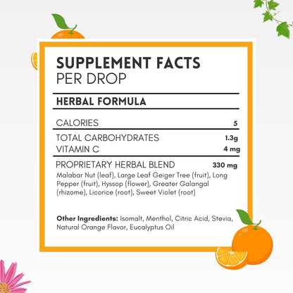 HERBION Naturals Cough Drops with Orange Flavor, Sugar-Free with Stevia, Soothes Cough, for Adults and Children Over 6 Years – Pack of 5(125 Lozenges) HERBION buy supplements Au