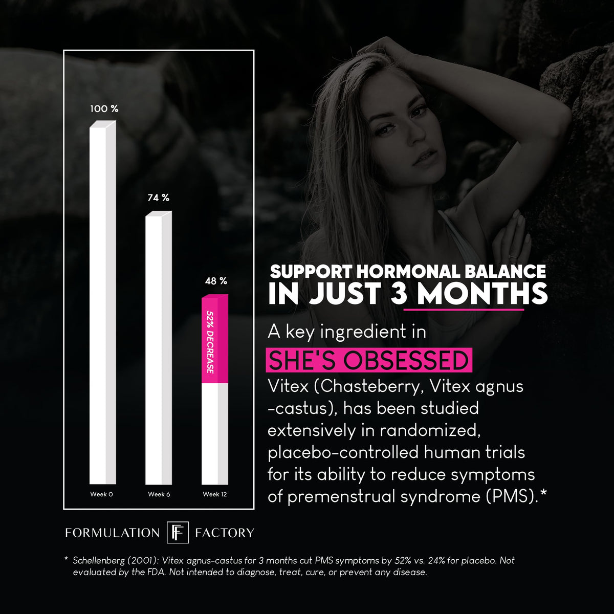 Formulation Factory She's Obsessed: 10-in-1 Hormone Balance Maximizer with Shilajit, Maca, Ashwagandha, DIM, Dong Quai, Zinc & More for Vitality & Balance – 120 Capsules 2 Months Formulation FactoryBuy Supplements Australia