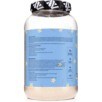 NAKED Shake - Vanilla Protein Powder - Plant Based Protein Shake with Mct Oil, NSF Certified, Gluten-Free, Soy-Free, No Gmos Or Artificial Sweeteners - 30 Servings