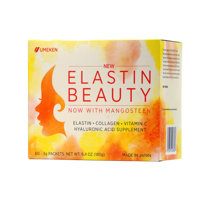 Umeken Elastin Beauty Powder Supplement with Collagen Peptides, Hyaluronic Acid, Vitamin C and Mangosteen Fruit, Women’s Health and Wellness, 1 Month Supply, 60 Packets Umeken buy supplements Au