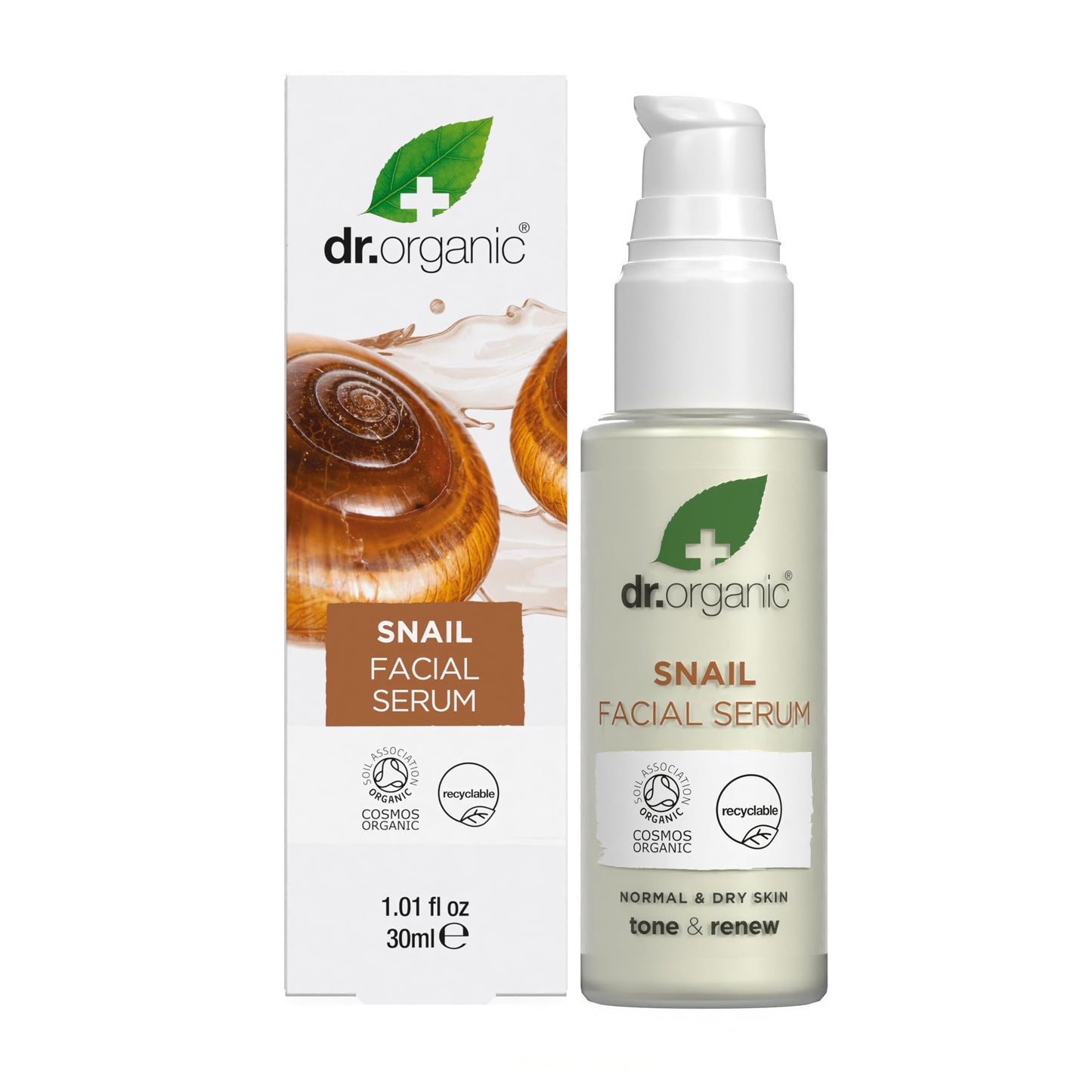 Dr. Organic Snail Gel Facial Serum | Hydrates and Restores Skin, Reduces Fine Lines, Natural, Certified Organic, Paraben & SLS-Free, 30 mL / 1 fl oz Dr. Organic buy supplements Au