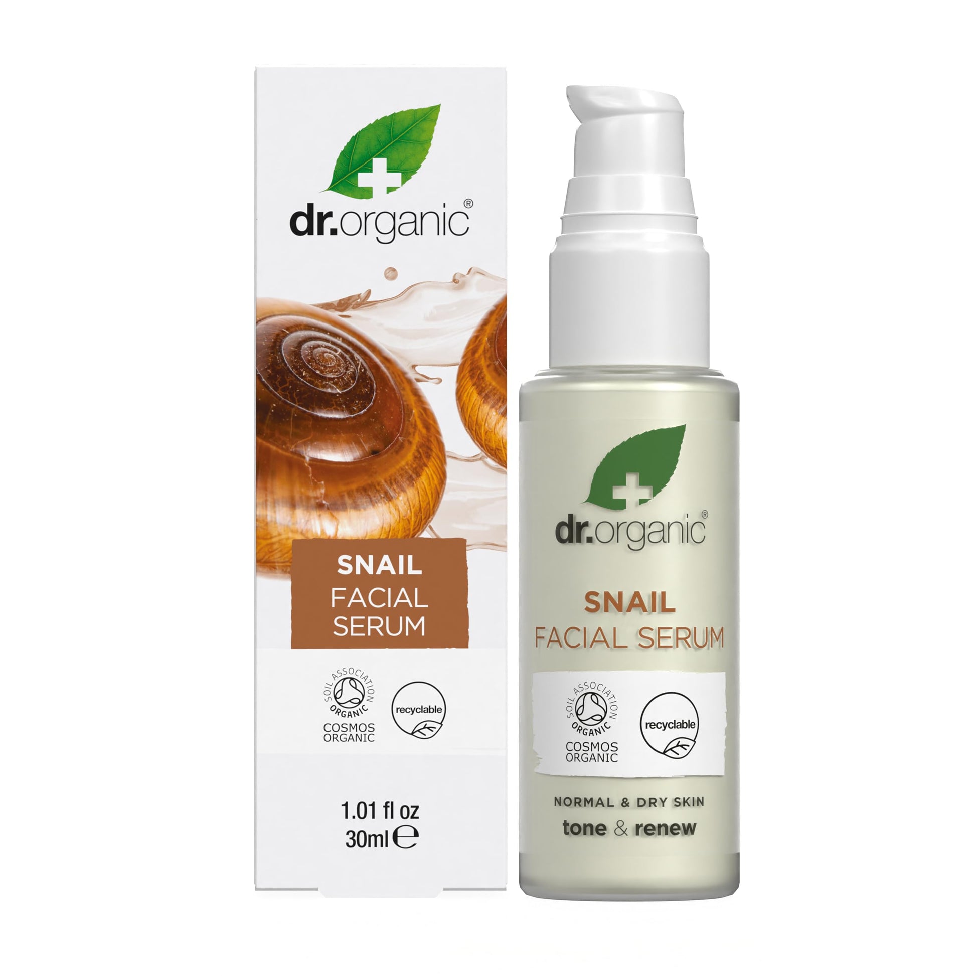 Dr. Organic Snail Gel Facial Serum | Hydrates and Restores Skin, Reduces Fine Lines, Natural, Certified Organic, Paraben & SLS-Free, 30 mL / 1 fl oz Dr. Organic buy supplements Au