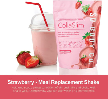 CollaSlim, Meal Replacement Shake with Added Collagen, Vitamins and Minerals, 800g So Body CoBuy Supplements Australia