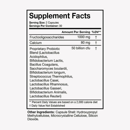 Terra Health Essentials Advanced Probiotics | 50 Billion CFU | Reduce Bloating & Gas, Immune Support | 30-Day Supply (60 Capsules) Terra Health Essentials buy supplements Au
