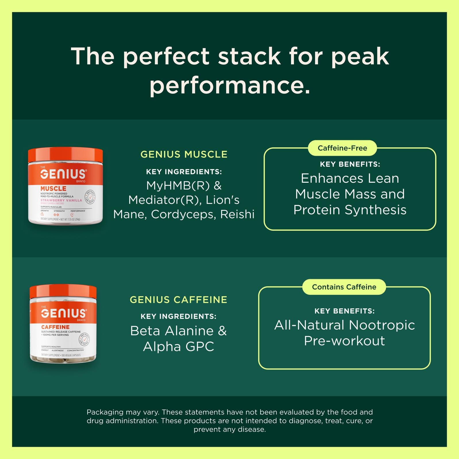 The Genius Brand Protein Powder - Chocolate + Adaptogenic Mushroom Blend - Plant-Based Protein with Reishi, Cordyceps & Lion’s Mane - Daily Muscle Recovery & Immune Support - 20 Servings The Genius BrandBuy Supplements Australia