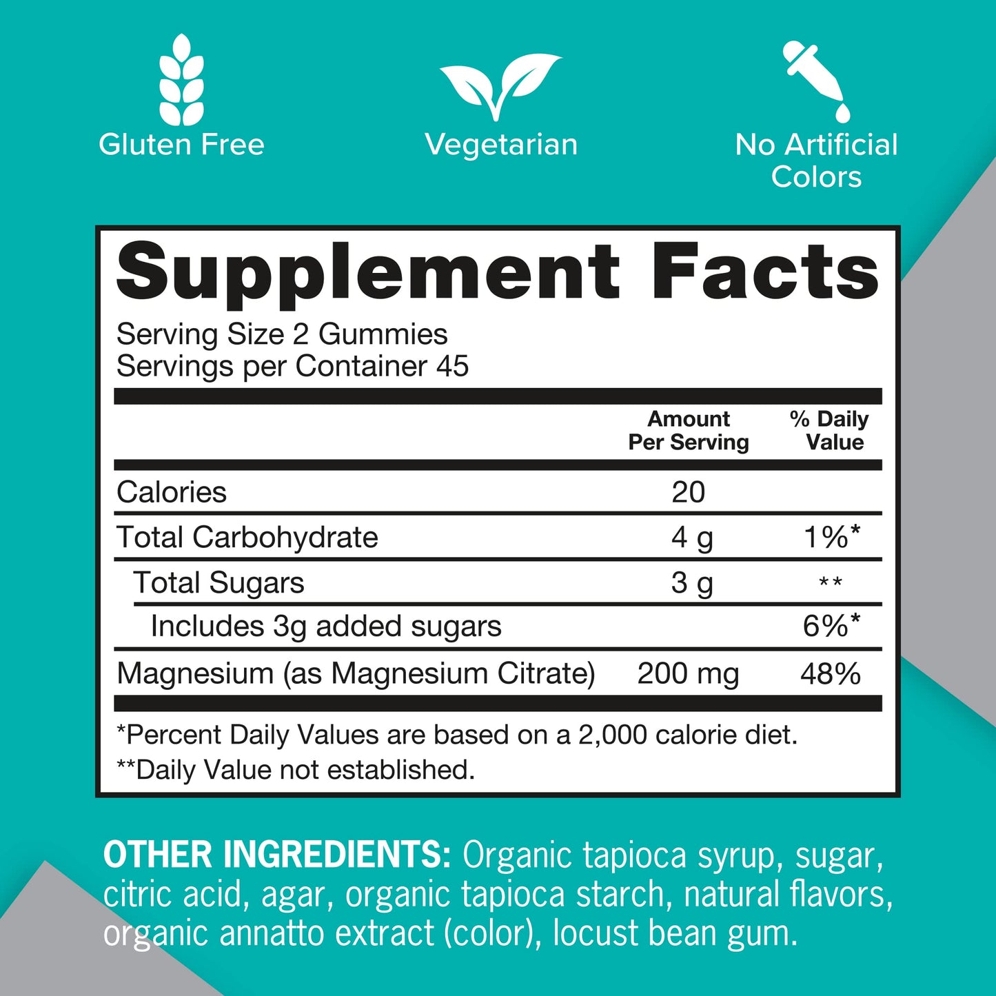 Qunol Magnesium Gummies for Adults, 200mg Elemental Magnesium (from 1,750mg Magnesium Citrate), High Absorption Magnesium Supplement, Supports Nerve, Bone and Muscle Health, Vegetarian, 90 Count QunolBuy Supplements Australia