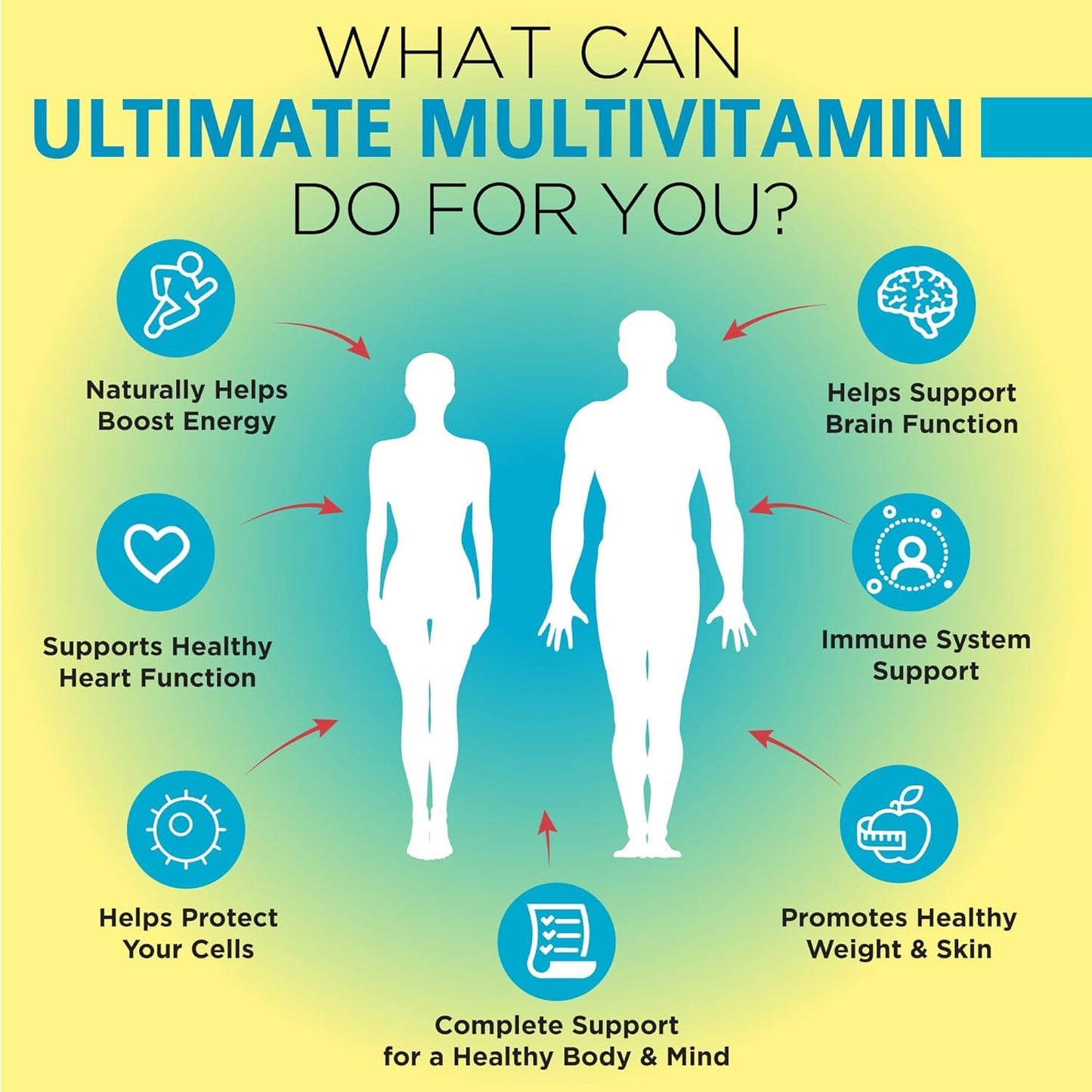 OmniBiotics Ultimate Daily Multivitamin for Women & Men – 34 Essential Ingredients Including Vitamin A, C, D, E, B6, B12, Biotin, Zinc – 120 Vegan Capsules OmniBioticsBuy Supplements Australia