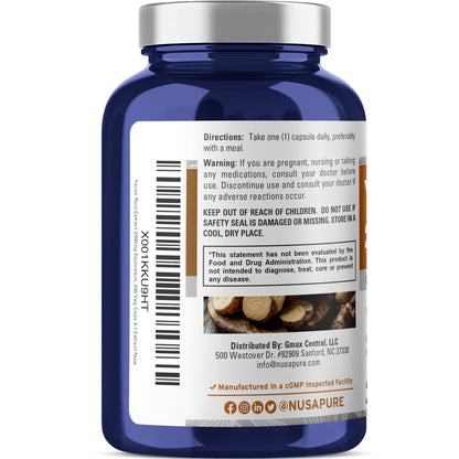 NusaPure Yacon Root Extract 2000mg 200 Vegetarian Capsules (Extract 4:1, Non-GMO, Vegan) NusaPureBuy Supplements Australia