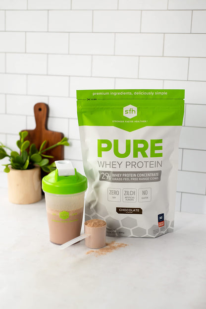 SFH Pure Whey Protein Powder (Chocolate) Best Tasting 100% Grass Fed Whey SFHBuy Supplements Australia