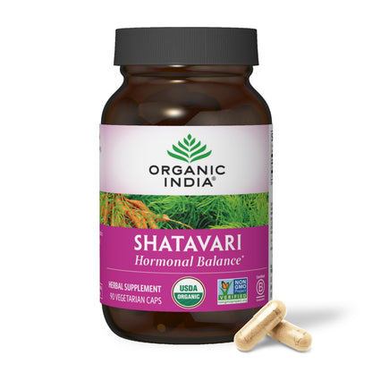 ORGANIC INDIA Shatavari Herbal Supplement - Supports Hormonal Balance, Immune and Inflammatory Response, Vegan, Gluten-Free, USDA Organic, Supports Reproductive Health - 90 Capsules ORGANIC INDIABuy Supplements Australia