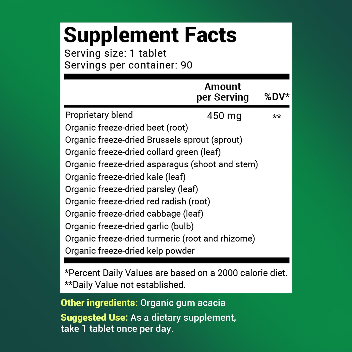 Dr. Berg's Greens Superfood Cruciferous Vegetable Tablets - Vegetable Supplements Dr. Berg NutritionalsBuy Supplements Australia
