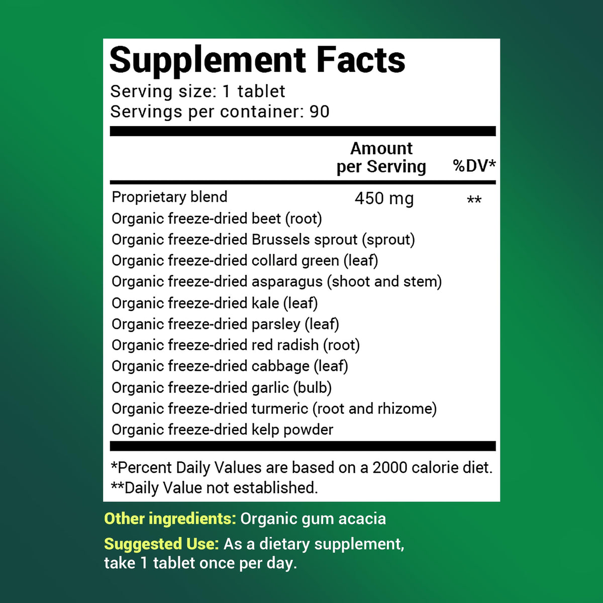 Dr. Berg's Greens Superfood Cruciferous Vegetable Tablets - Vegetable Supplements Dr. Berg NutritionalsBuy Supplements Australia