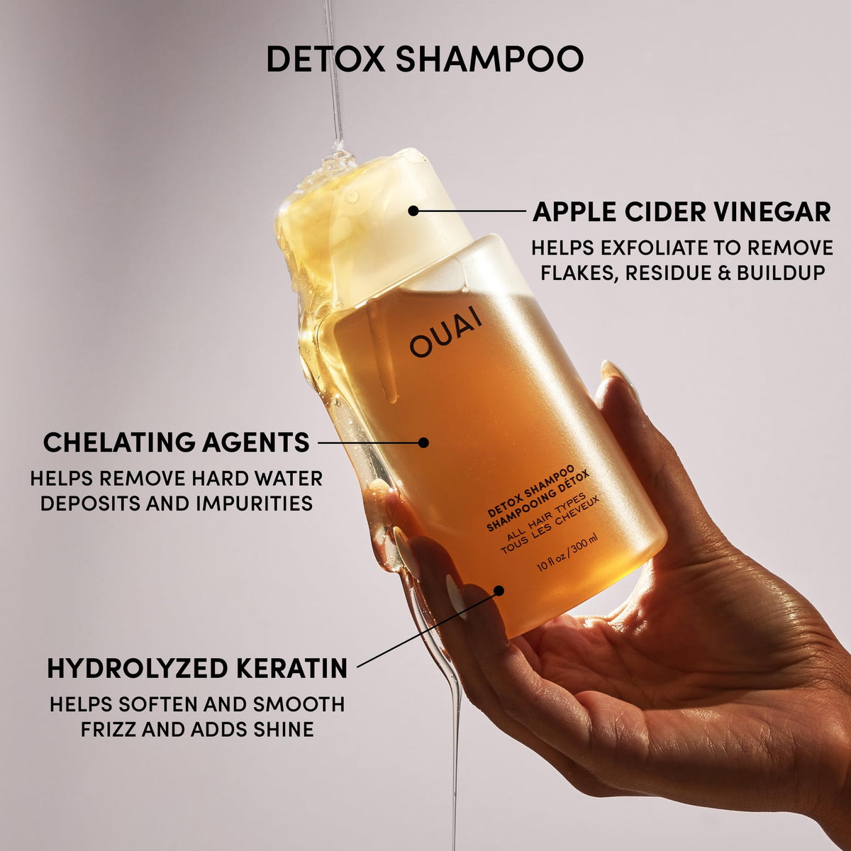 OUAI Hair Care Set - Clarifying Shampoo & Exfoliating Scalp Scrub - Deep Cleansing & Balancing - Hair Care Kit with Detox Shampoo & Travel Size Sugar Scrub for Scalp (2 Count) OUAIBuy Supplements Australia