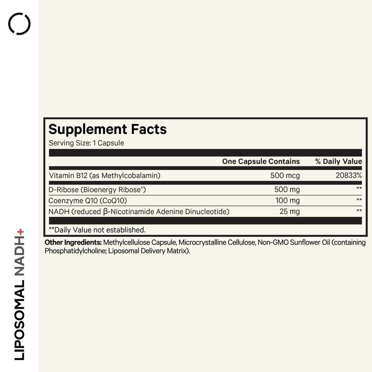 Codeage Liposomal NADH+ Supplement - NADH, Vitamin B12, D-Ribose as Bioenergy Ribose, CoQ10-2-Month Supply - Liposomal Delivery - β-Nicotinamide Adenine Dinucleotide Pills - Non-GMO - 60 Capsules CodeageBuy Supplements Australia