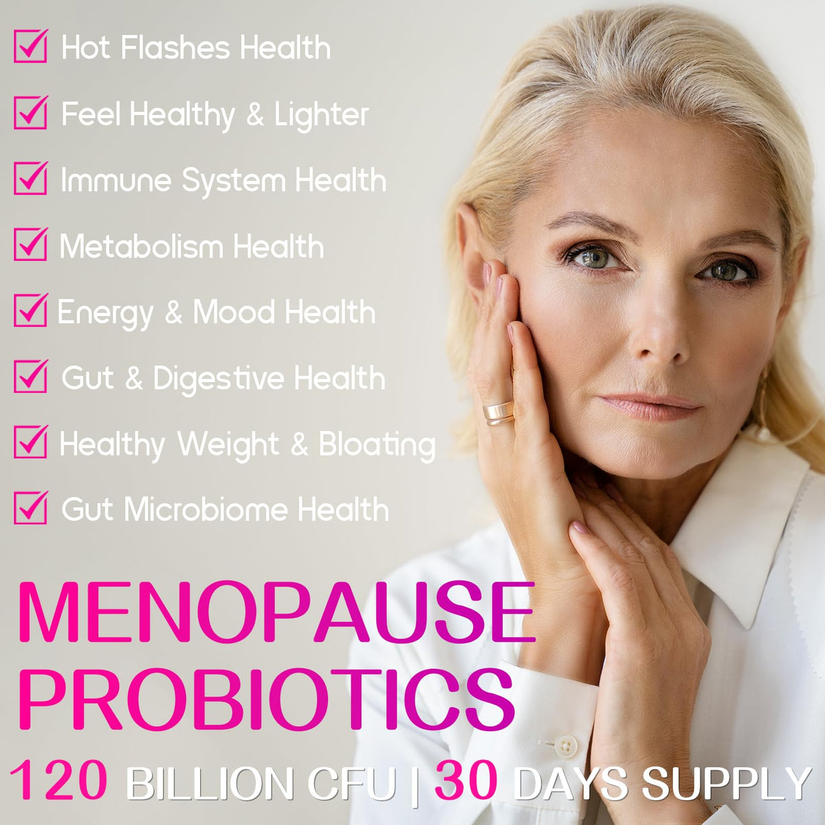 Negima Menopause Supplements for Women, 120 Billion CFUs Probiotics for Women, 13-in-1 Herbs & Botanicals Complex, for Menopause - 60 Caps NegimaBuy Supplements Australia
