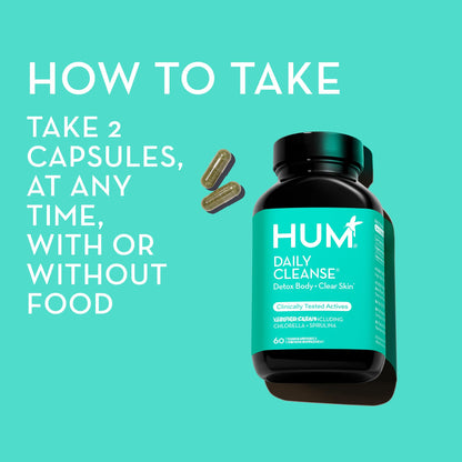 HUM Daily Cleanse Acne Supplements - Support for Clear Skin & Improved Digestion HUMBuy Supplements Australia