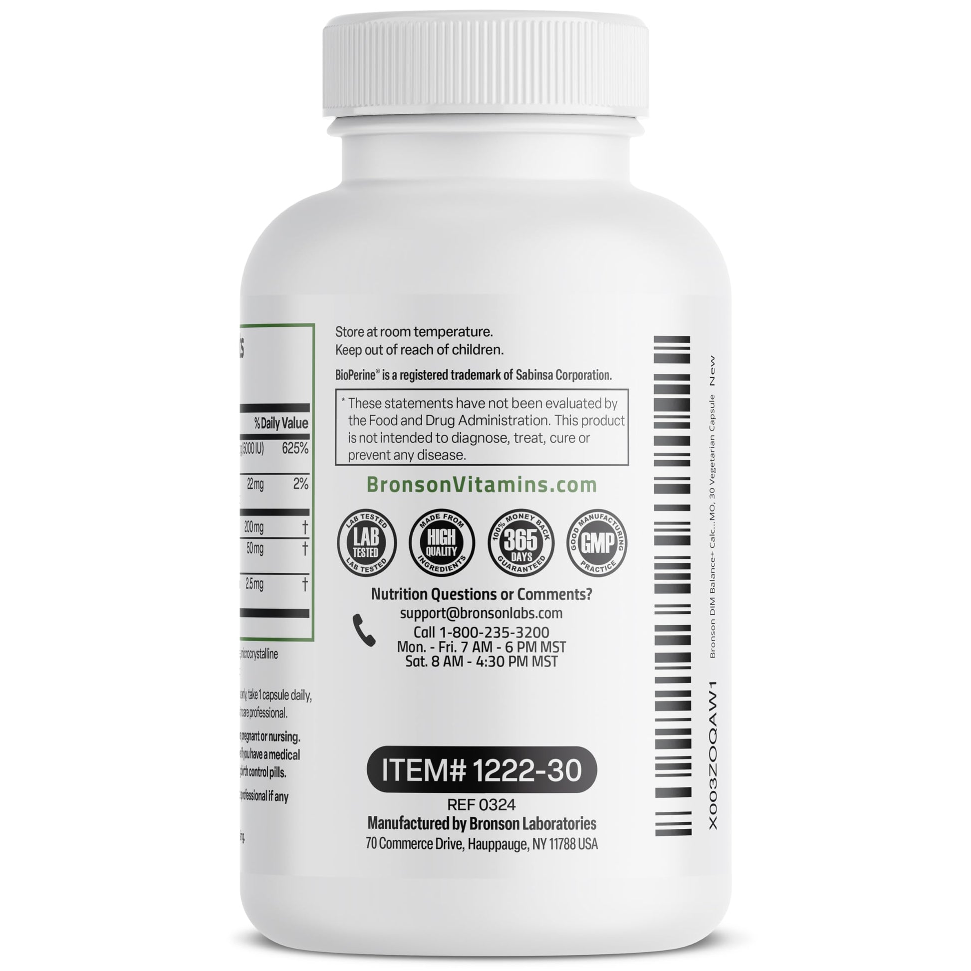 Bronson DIM Balance+ Calcium D-Glucarate, Broccoli Sprouts and Vitamin D3 200 MG of DIM per Capsule Supports Estrogen Metabolism and Balanced Hormone Levels Non-GMO, 30 Vegetarian Capsules BronsonBuy Supplements Australia