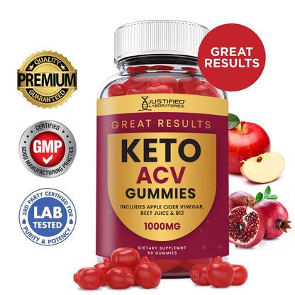 Justified Laboratories Great Results Keto ACV Gummies 1000MG with Pomegranate Juice Justified LaboratoriesBuy Supplements Australia