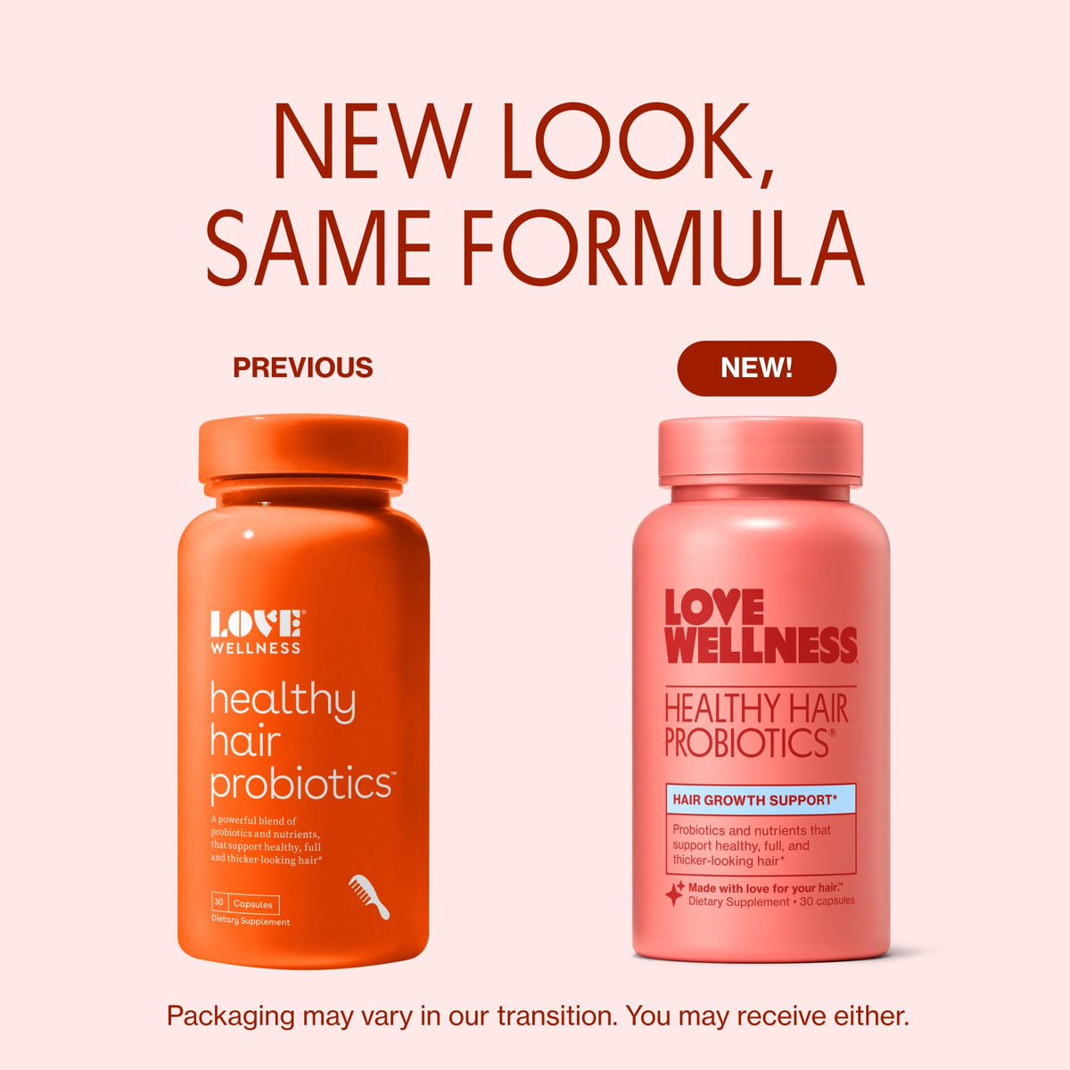 Love Wellness Healthy Hair Probiotics | Support Hair Growth with Biotin and Vitamin B12 & B6 | Supplement for Healthy Scalp & Thicker, Fuller Looking Hair | Safe & Effective | 30 Capsules Love WellnessBuy Supplements Australia
