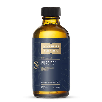 Quicksilver Scientific Micellized Pure PC - Phosphatidylcholine Liquid Supplement to Support Cellular & Liver Health - Superior Liposomal Absorption - Non-GMO Supportive Brain Supplement (4oz /120ml) Quicksilver ScientificBuy Supplements Australia