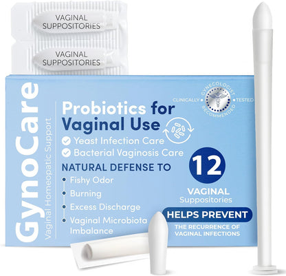 Vaginal Probiotics for Women | Boric Acid For Women | pH Balance for Women | Yeast Infection Care | Natural Defense Against Fishy Odor, Burning and Excess Discharge | 12 Vaginal Suppositories Terramed Just Think ComfortBuy Supplements Australia