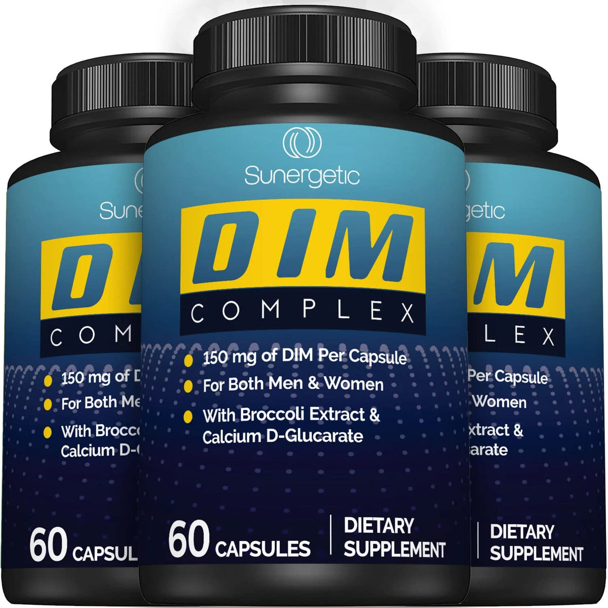 Premium DIM Supplement–Includes 150mg DIM (diindolylmethane), Broccoli, Calcium D SunergeticBuy Supplements Australia