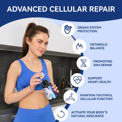 ZNC®10-in-1 NAD+ Supplement with Liposomal NAD, Urolithin A & Resveratrol for Energy & Cellular Repair - 60 Vegan Capsules ZNCBuy Supplements Australia