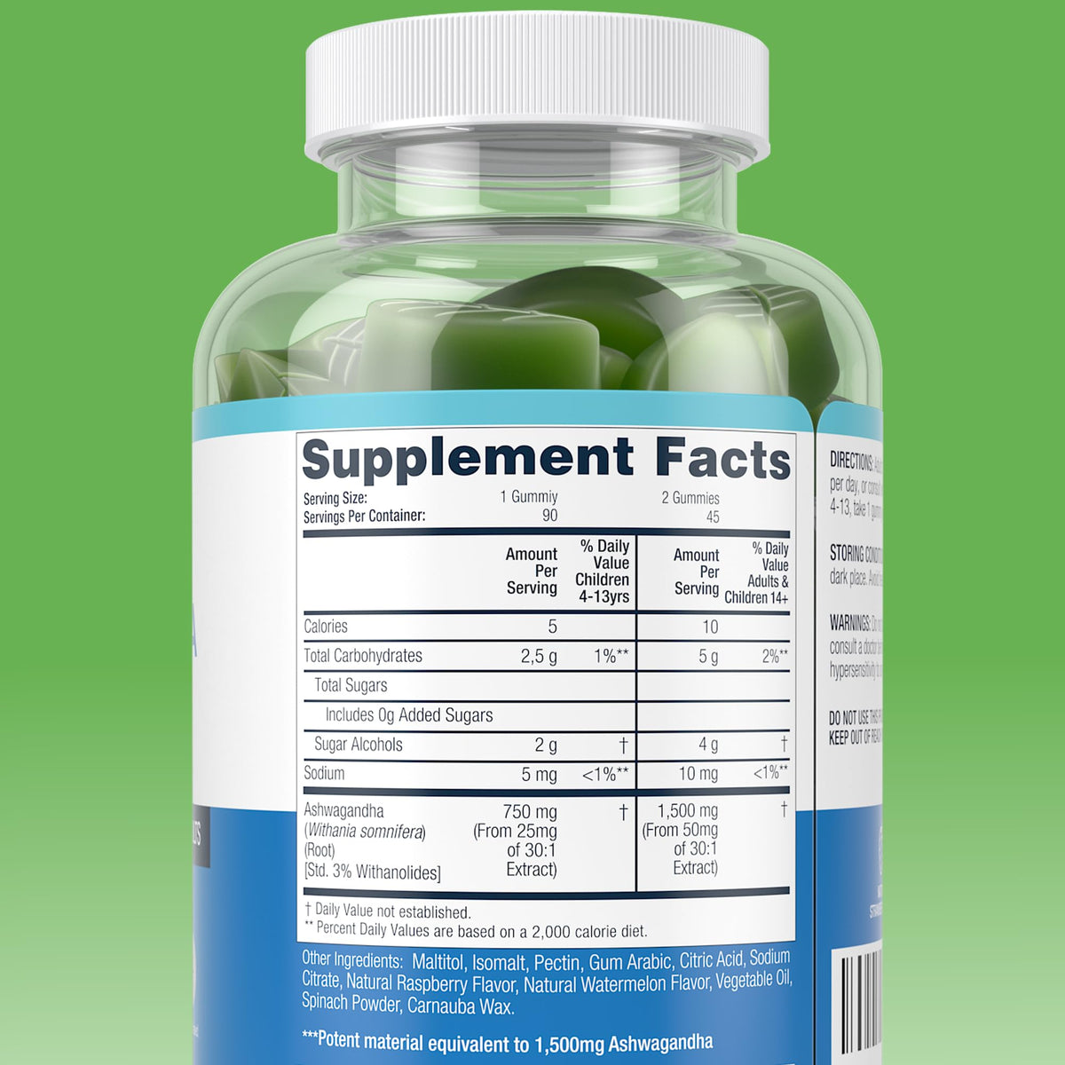 Sugar-Free Ashwagandha Gummies for Stress, Sleep & Mood Support - High-Potency 30:1 Ashwagandha Supplement Extract - Vegan Adaptogen Supplement for Women & Men, Natural Flavor, Plant-Based, 90 Gummies Purify LifeBuy Supplements Australia