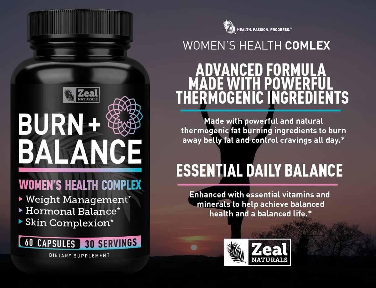 Zeal Naturals Weight Loss Support for Women + Daily Balance Vitamins (Iron, Vitamin D, Setria®, Folate) Premium Diet Support Pills for Women+ Multivitamin and Hormone Support Zeal NaturalsBuy Supplements Australia