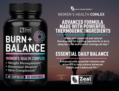 Zeal Naturals Weight Loss Support for Women + Daily Balance Vitamins (Iron, Vitamin D, Setria®, Folate) Premium Diet Support Pills for Women+ Multivitamin and Hormone Support Zeal NaturalsBuy Supplements Australia