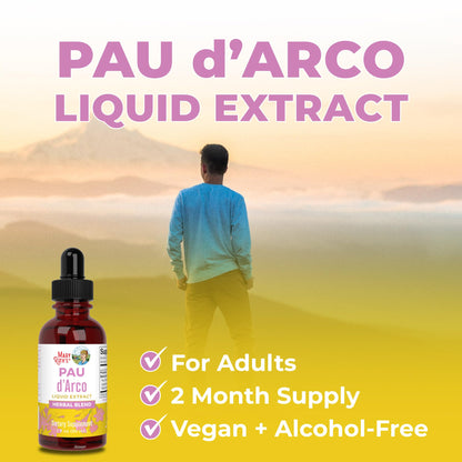 MaryRuth Organics PAU D'Arco Herbal Blend | Reishi Mushroom | Echinacea angustifolia Root | Usnea Lichen | Thyme Leaf | Vegan | Non-GMO Project Verified | Gluten Free | 30 Servings | 1 Fl Oz MARYRUTH'SBuy Supplements Australia