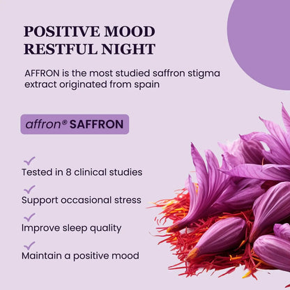 UpNourish Organic Ashwagandha Saffron Supplements with Probiotics - Stress Relief, Mood Enhancer, Calm Happy Pills Support Fatigue Focus Clarity with L-Theanine, Rhodiola, 30 Vegan Capsules UpNourish buy supplements Au