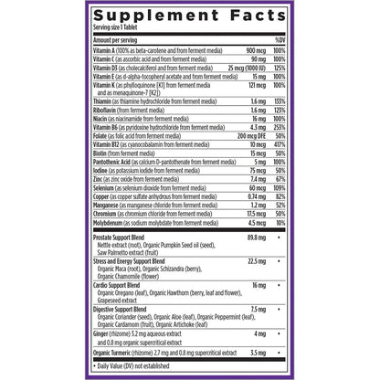New Chapter Men's Multivitamin, Every Man's One Daily 40+, Fermented with Probiotics + Saw Palmetto + B Vitamins + Vitamin D3 + Organic New Chapter