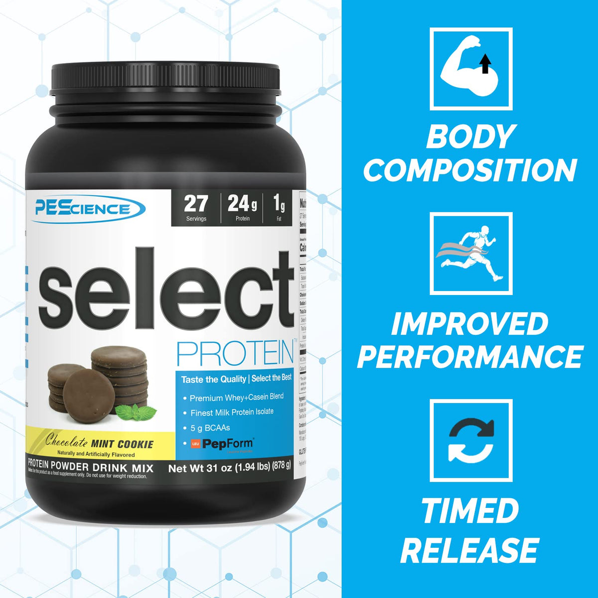Select Protein Chocolate Mint Cookie 27 PEScienceBuy Supplements Australia