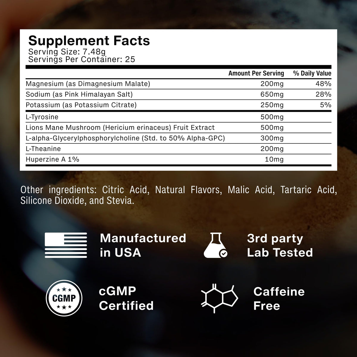 PRSNT Nootropic Focus Powder | Mango 25 Servings | Caffeine-Free, Sugar-Free | Supports Focus, Energy, Mental Clarity | Nootropic + Electrolytes Hydration Focus Drink Mix PRSNTBuy Supplements Australia