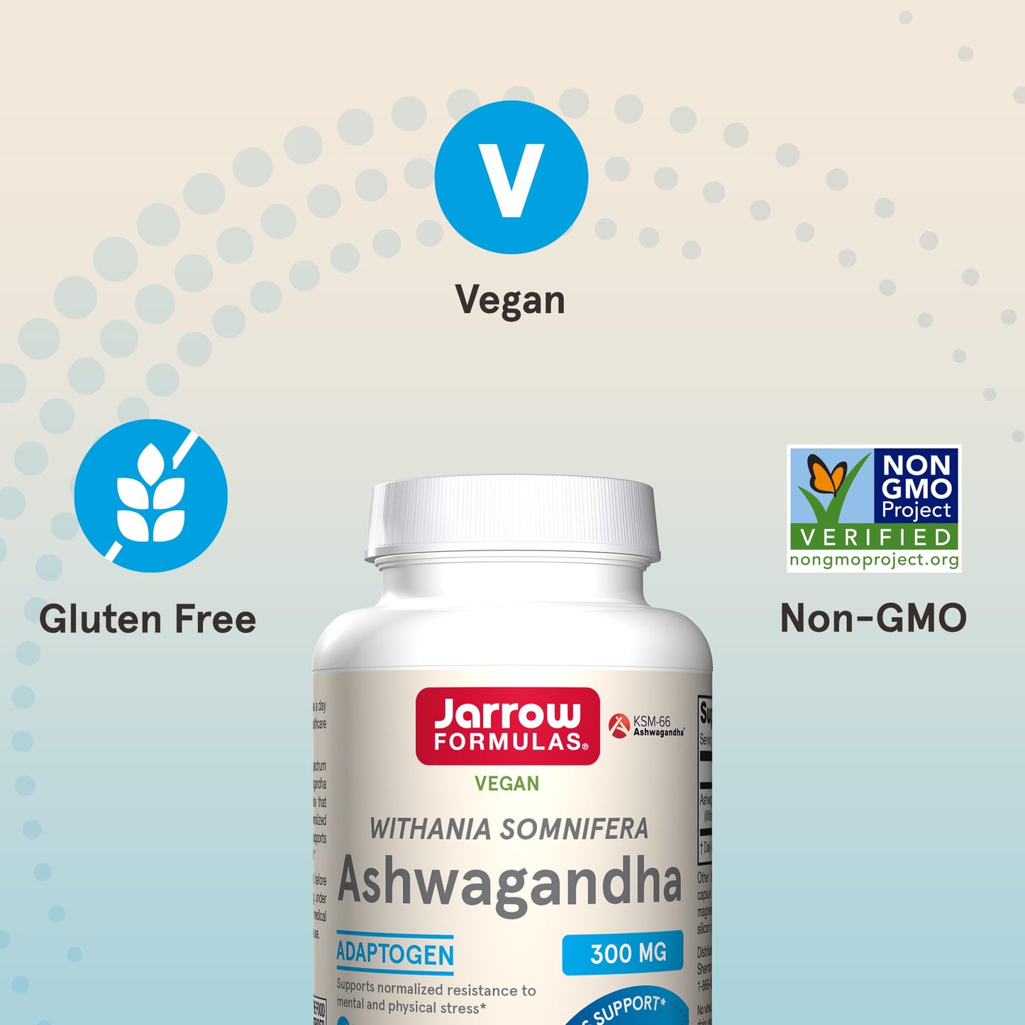 Jarrow Formulas Ashwagandha Capsules, 300 mg Supplement Supports Normalized Resistance to Mental and Physical Stress, 120 Veggie Capsules, 60 Day Supply Jarrow FormulasBuy Supplements Australia