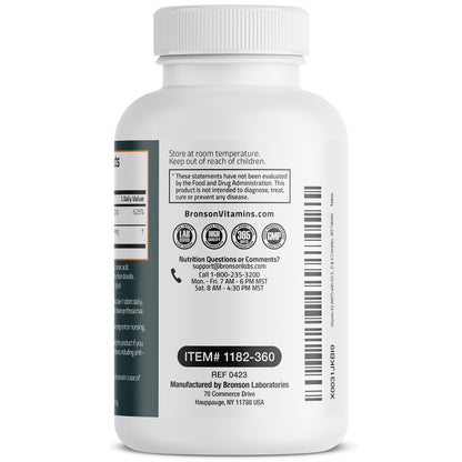 Bronson Basics Vitamin K2 D3 (MK7) Supplement Non-GMO Formula 5000IU (125 mcg) BronsonBuy Supplements Australia