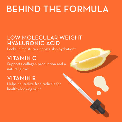 HUM Hyaluronic Glow Hydrating Skin Care Supplement, with Low Molecular Hyaluronic Acid, Vitamin C from Amla Fruit, and Vitamin E, Antioxidant Support for Skin Hydration, Tangerine, 60 Vegan Gummies HUMBuy Supplements Australia