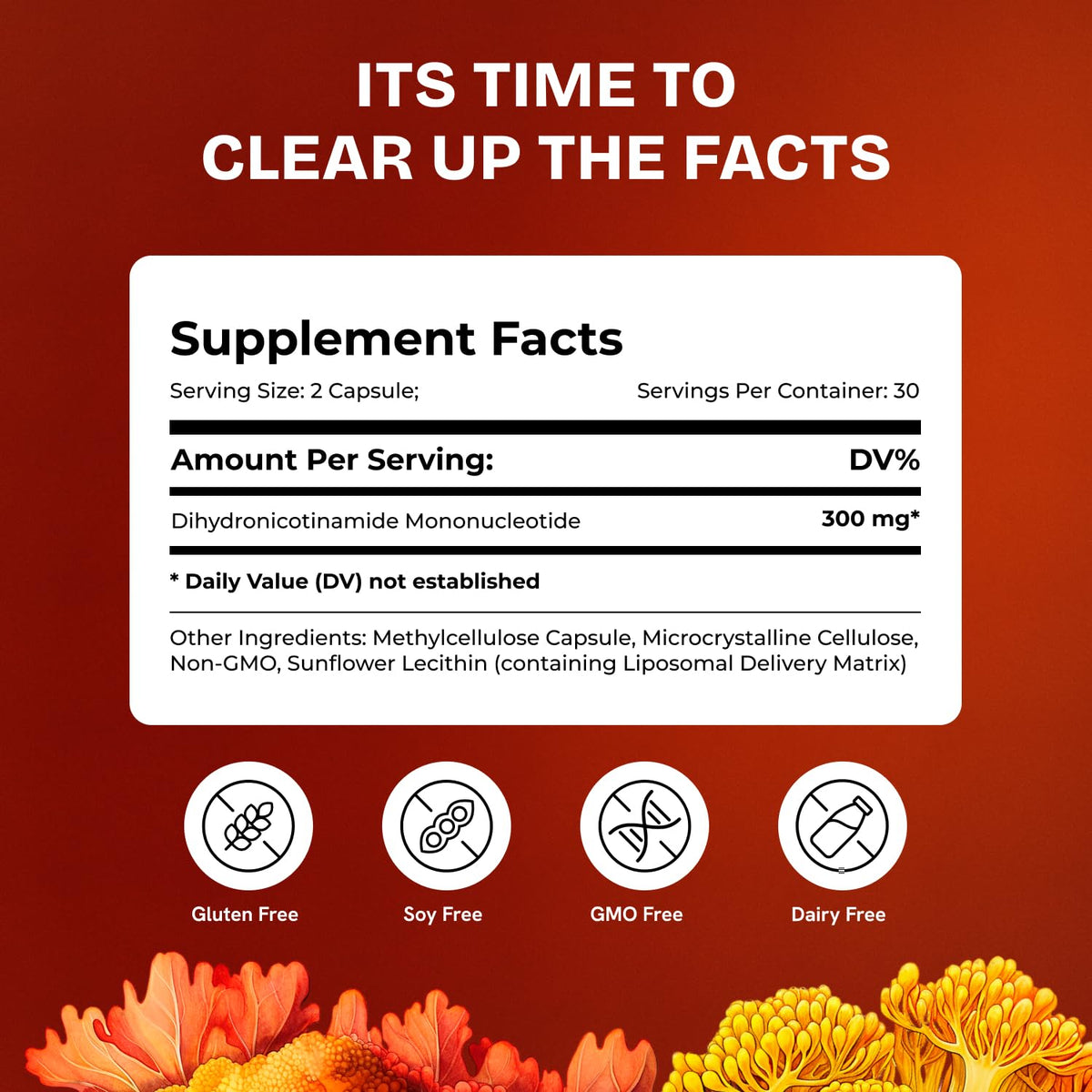 Resurrected Health Liposomal NMNH Supplement 300mg – Boosts NAD Anti-Aging, Energy & Focus – NMM Capsules Alternative to for Cellular Vitality – Third-Party Tested, 60 Vegan Capsules | 1 Pack Resurrected HealthBuy Supplements Australia