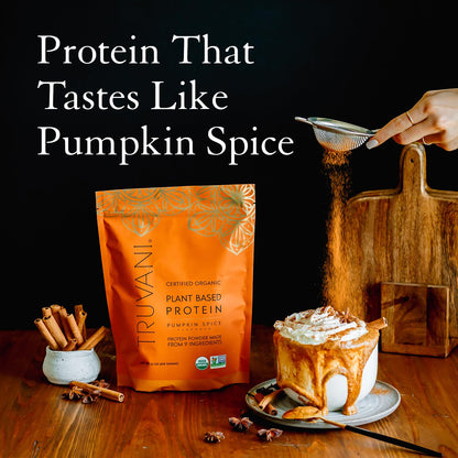 Truvani Organic Vegan Protein Powder Pumpkin Spice - 20g of Plant Based Protein TruvaniBuy Supplements Australia