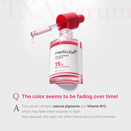 medicube TXA+Niacinamide 15% Glow Facial Serum for After Spot Care | All-in-One Daily