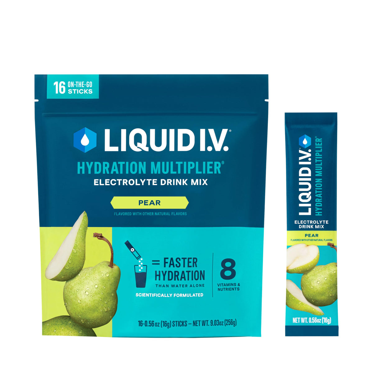 Liquid I.V.® Hydration Multiplier - Pear | Electrolyte Powder Drink Mix | 1 Pack (16 Servings) Liquid I.V.Buy Supplements Australia