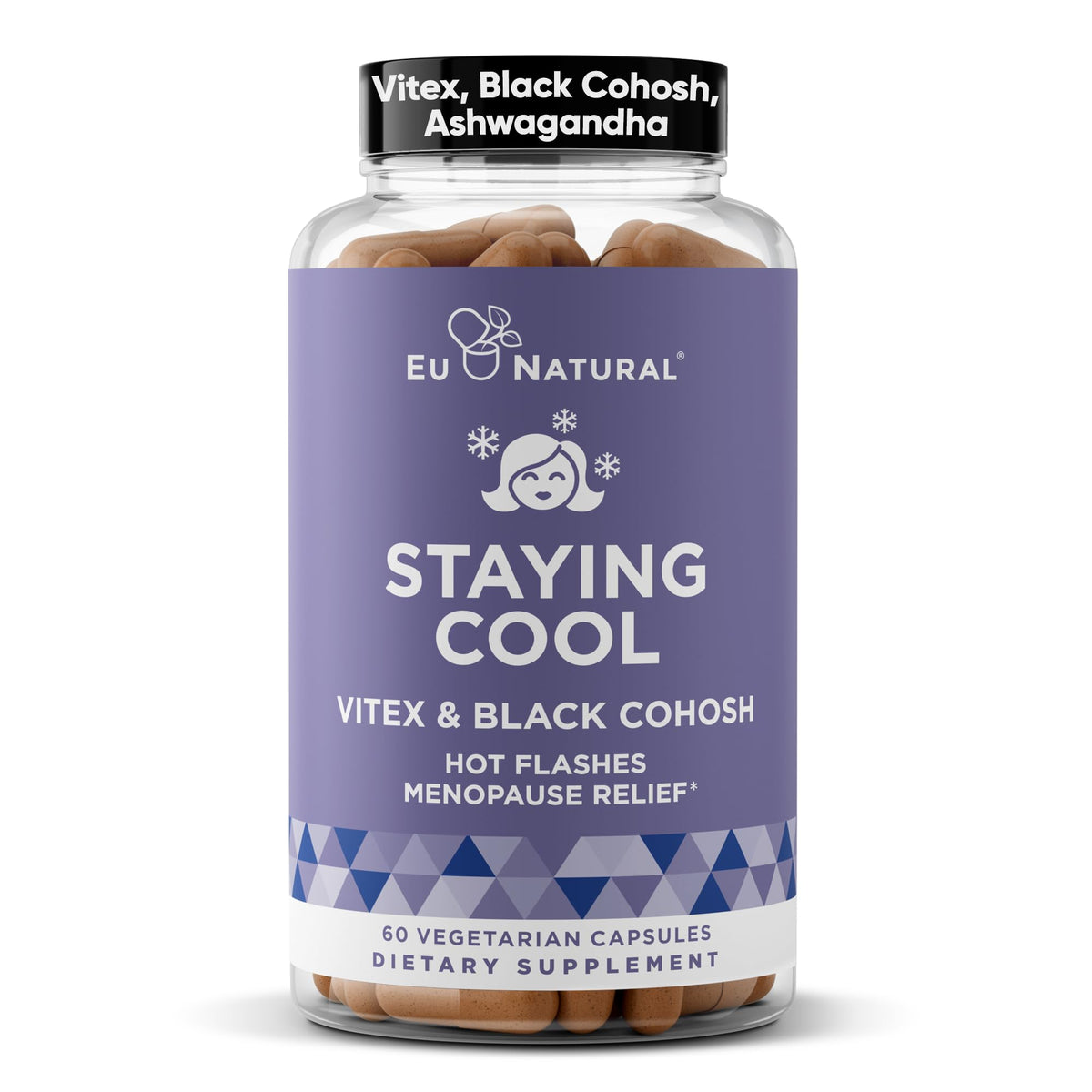 Staying Cool Menopause Supplements for Women – Hormonal Hot Flash Relief, Weight Support, & Night Sweats – Vitex Chaste Tree & Black Cohosh – 60 Vegetarian Soft Capsules Eu NaturalBuy Supplements Australia