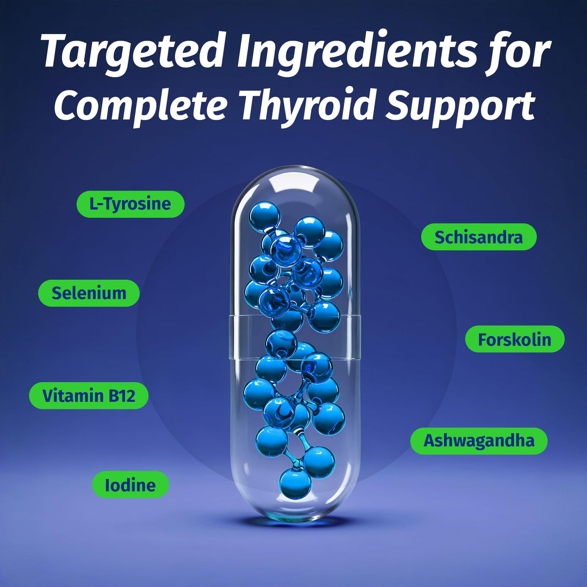 1 Body Thyroid Support Supplement for Women and Men, Selenium with Iodine, Zinc, B12, Ashwagandha and L-Tyrosine, Supports Hormone Health, Energy and Metabolism, 30 Day Supply 1 BodyBuy Supplements Australia