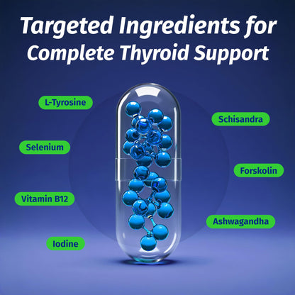 1 Body Thyroid Support Supplement for Women and Men, Selenium with Iodine, Zinc, B12, Ashwagandha and L-Tyrosine, Supports Hormone Health, Energy and Metabolism, 30 Day Supply 1 BodyBuy Supplements Australia