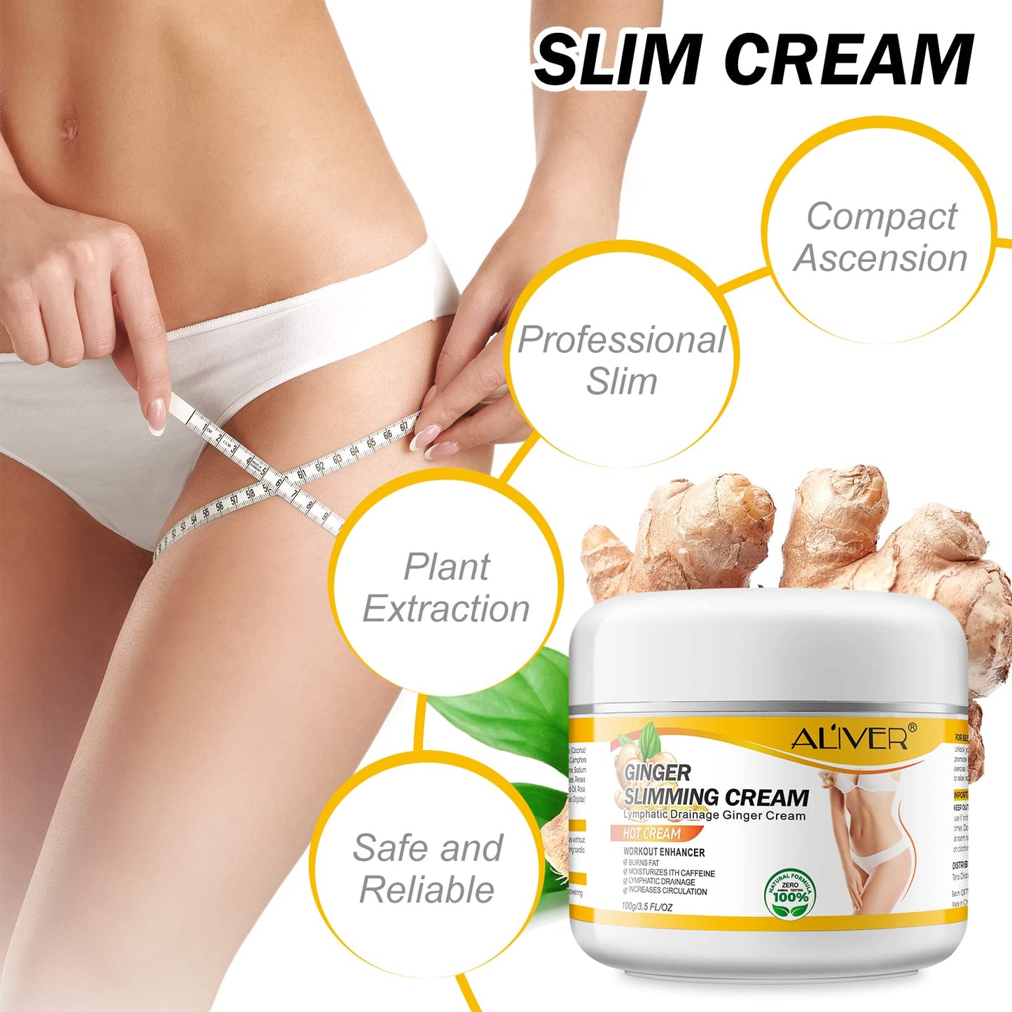 VOGSIG Anti Cellulite Slimming Cream Gel, Hot Cream, Ginger Fat Burning Weight Loss Full VOGSIGBuy Supplements Australia