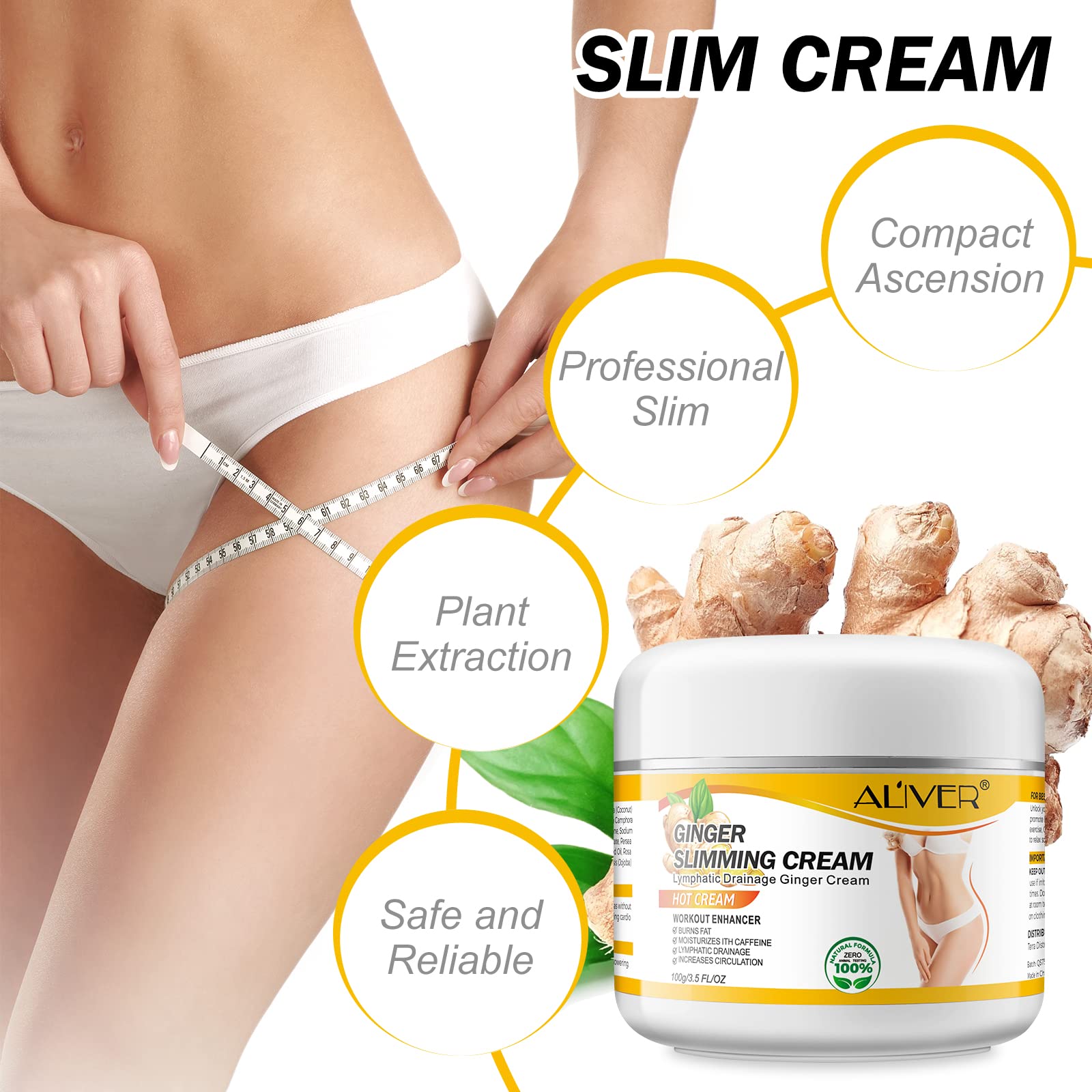 VOGSIG Anti Cellulite Slimming Cream Gel, Hot Cream, Ginger Fat Burning Weight Loss Full VOGSIGBuy Supplements Australia