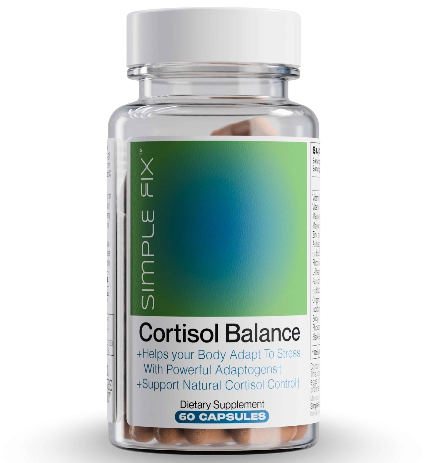 The Simple Fix Cortisol Balance Supplement – Supports Stress, Focus & Daily Energy – with Ashwagandha, Rhodiola Rosea, L-Theanine, Magnesium, Zinc & B6 – Adaptogen Formula – Vegan Capsules The Simple FixBuy Supplements Australia